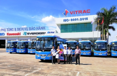 BÀN GIAO LÔ 12 XE BUÝT SAMCO CITY I.40 - CTY VITRAC