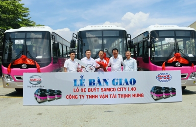 Samco tiếp tục bàn giao thêm lô xe buýt SAMCO CITY I.40 cho công ty TNHH Vận Tải Thịnh Hưng
