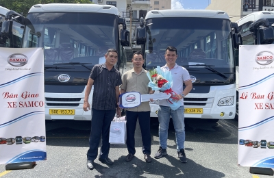 Bàn giao lô xe khách Samco Felix 29 chỗ ngồi cho Công ty Cổ phần Xe khách Sài Gòn
