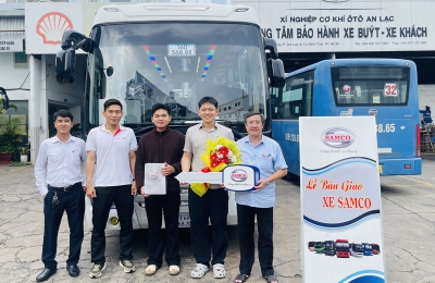 Bàn giao xe khách Samco Growin 29 chỗ ngồi Thế hệ mới cho Công ty TNHH Duy Quý 