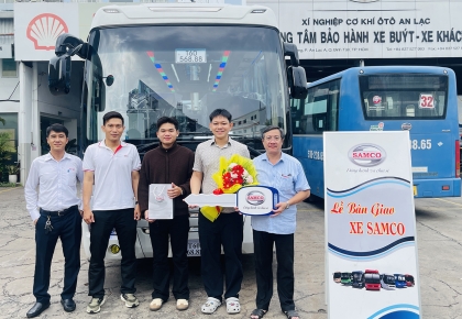 Bàn giao xe khách Samco Growin 29 chỗ ngồi Thế hệ mới cho Công ty TNHH Duy Quý 
